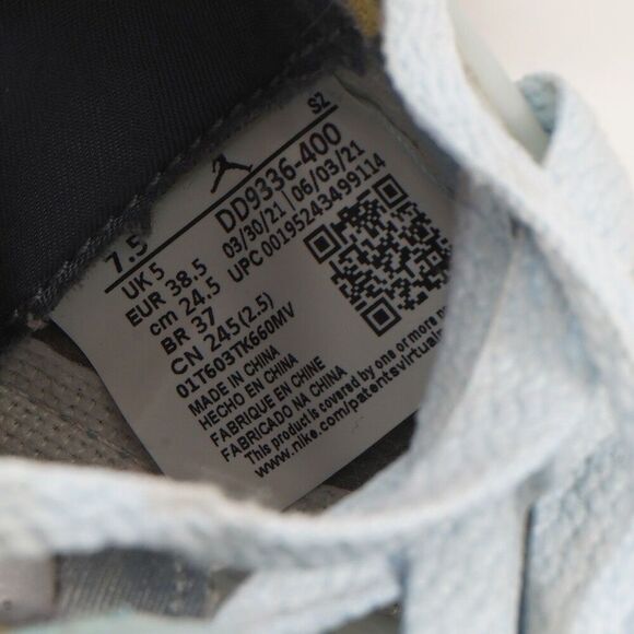 Nike Womens 7.5 Air Jordan 5 Retro Bluebird Sneaker Lace Up Mid Top DD9336-400 - Picture 11 of 11